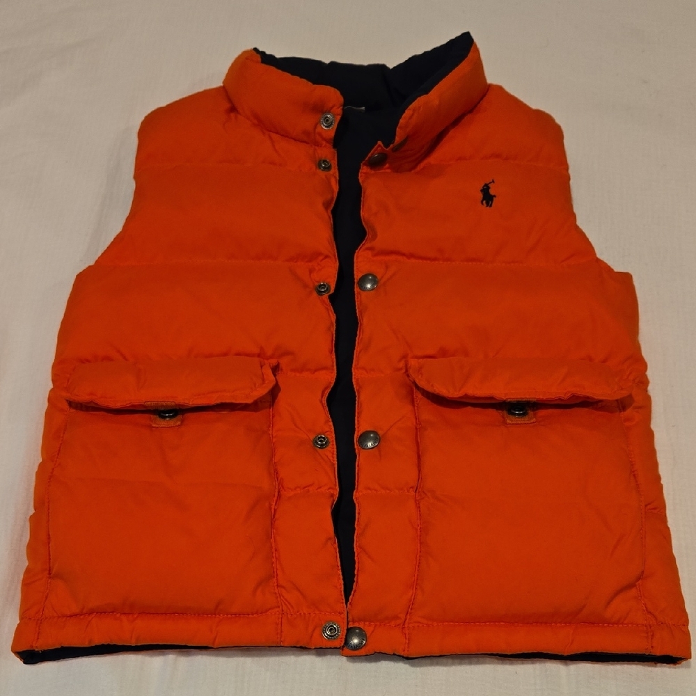 Polo Ralph Lauren REVERSIBLE Puffer Vest Boys Size 6